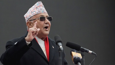 Former Nepal Prime Minister KP Sharma Oli (Photo/Reuters)