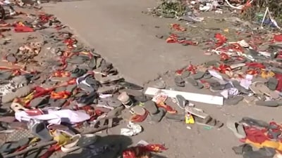 Visuals Show Aftermath Of Stampede At Actor Vijay's Rally
