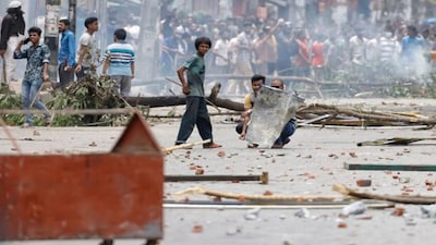 Violence breaks out in Bangladesh. (ANI)