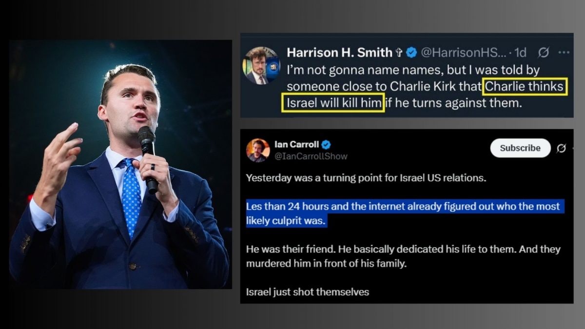 <div>Antisemitic, Anti-Israel Theories Circulate Online Hours After Charlie Kirk's Assassination</div>
