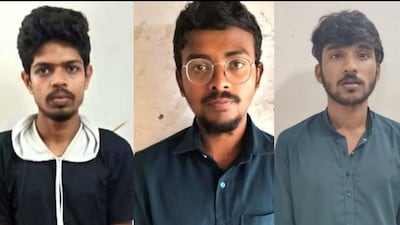 Police identified the three accused as (from left to right) Zaid Notiyar, Mohammad Ayan, and Abu Sufiyan. (Image: News18)