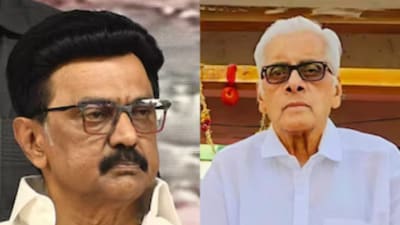 Vedhamoorthy's body is currently at his residence in AGS Colony, Kottivakam, for tributes. (News18 Tamil)