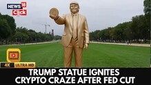 Trumps Giant Golden Statue Holding Bitcoin Unveiled Outside US Capitol