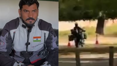  Screengrab of video of thieves stealing his bike