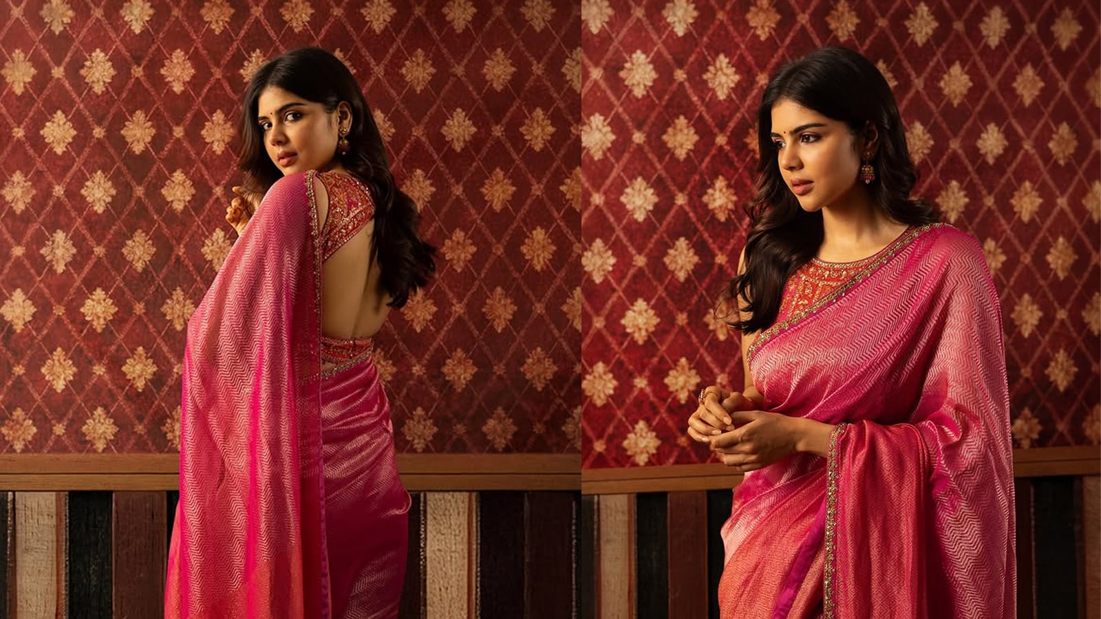 Kalyani Priyadarshan Inspired Saree Blouse Designs Kalyani Priyadarshan Inspired Saree Blouse Designs