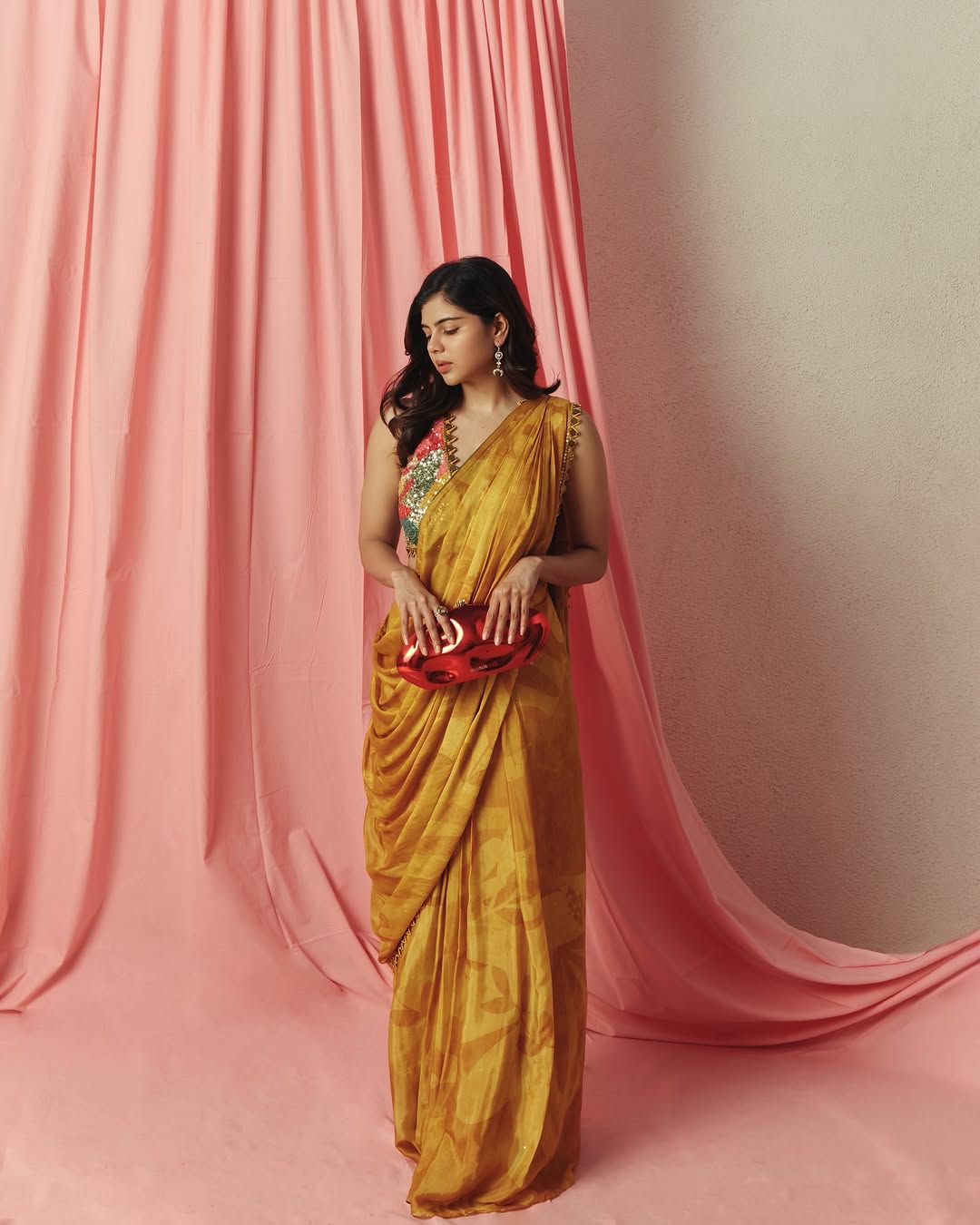 Kalyani Priyadarshan Inspired Saree Blouse Designs Kalyani Priyadarshan Inspired Saree Blouse Designs