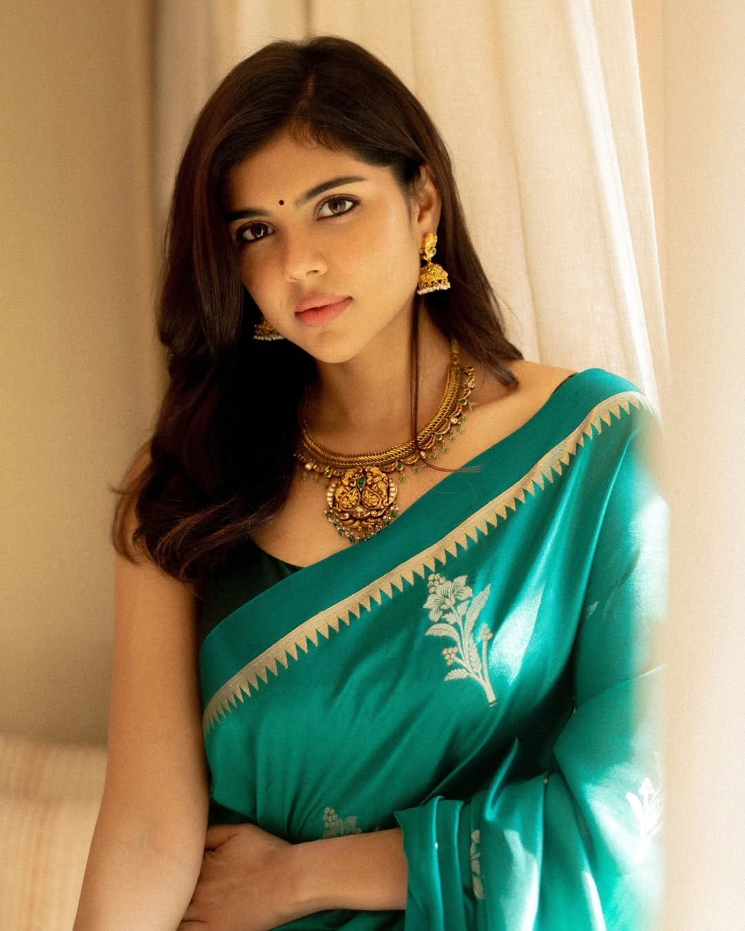 Kalyani Priyadarshan Inspired Saree Blouse Designs Kalyani Priyadarshan Inspired Saree Blouse Designs