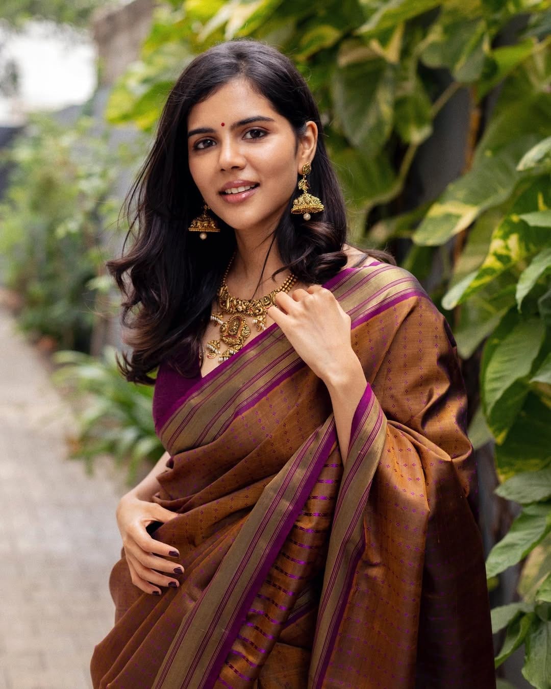 Kalyani Priyadarshan Inspired Saree Blouse Designs Kalyani Priyadarshan Inspired Saree Blouse Designs