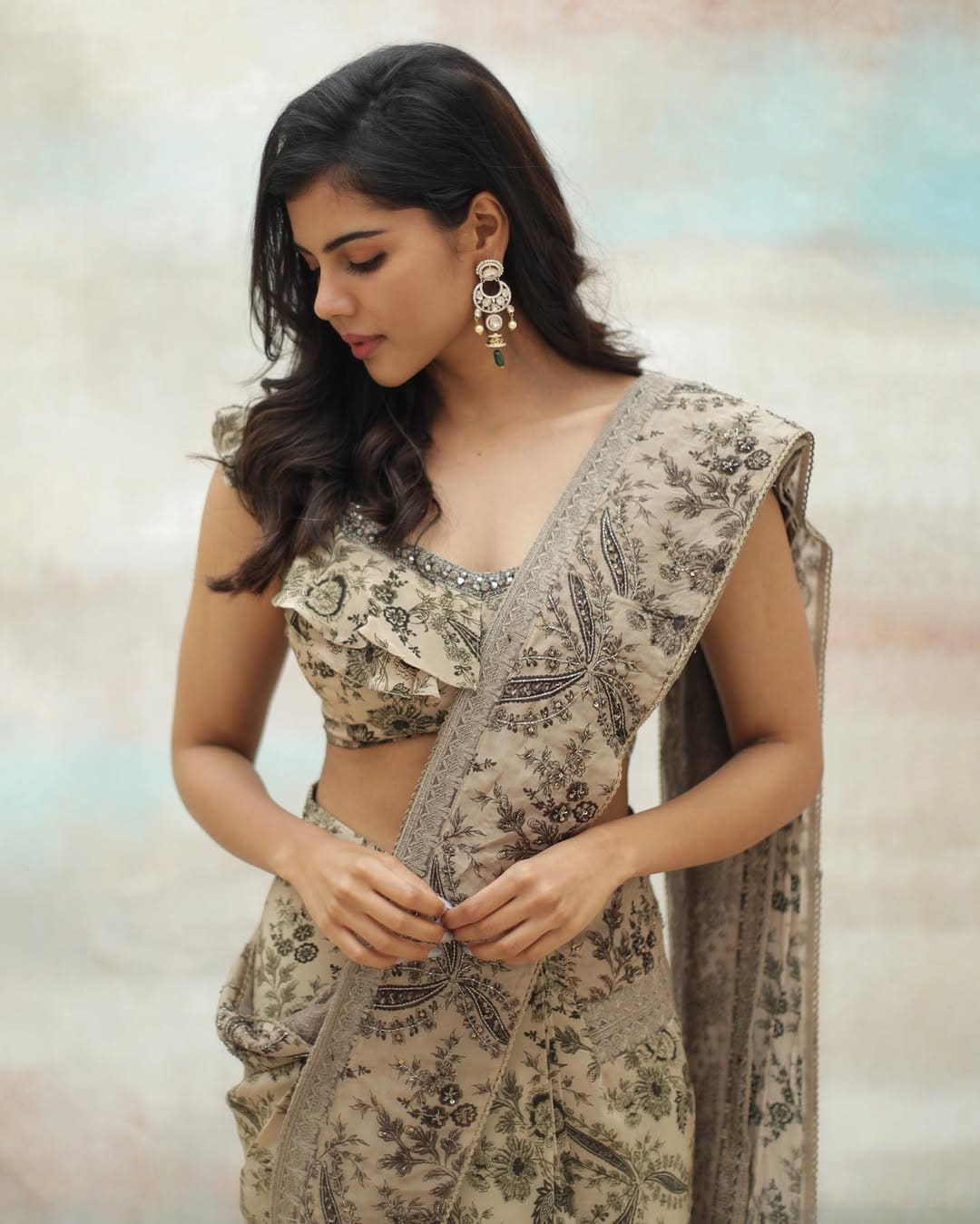 Kalyani Priyadarshan Inspired Saree Blouse Designs Kalyani Priyadarshan Inspired Saree Blouse Designs