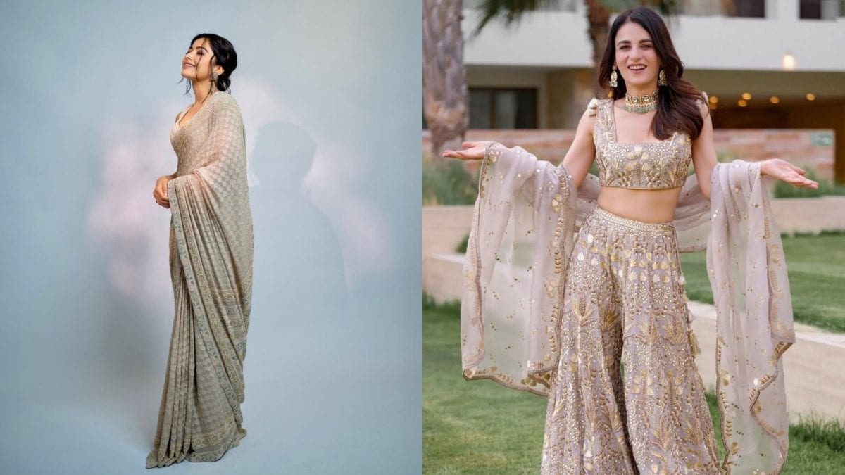 8 Celeb Inspired Grey Ethnic Outfit For Navratri Day 6