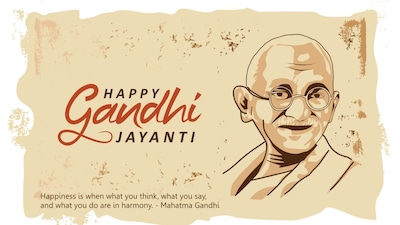 Gandhi Jayanti is celebrated every year on October 2nd. (Image: Shutterstock)