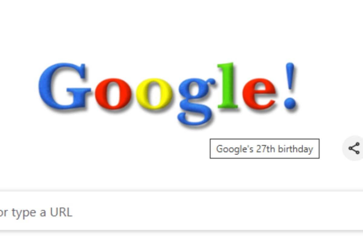 Google Doodle Celebrates 27th Birthday With A Throwback To Its First-Ever Logo