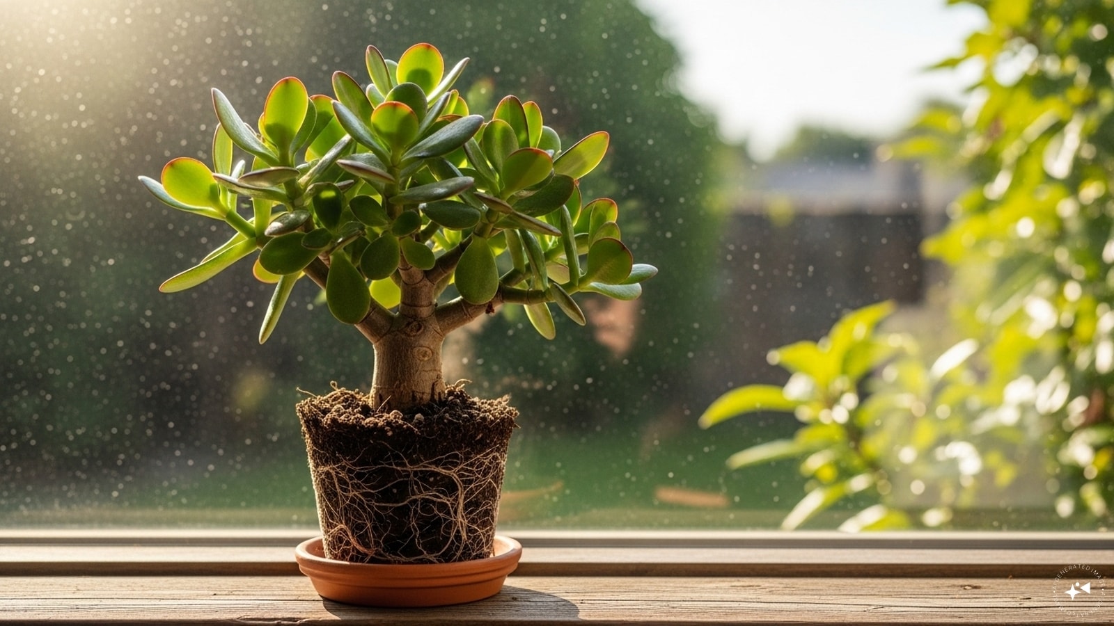  Avoid Frequent Repotting: Jade plants prefer to be slightly root-bound. Repot only when the plant outgrows its pot, typically every 2–3 years.