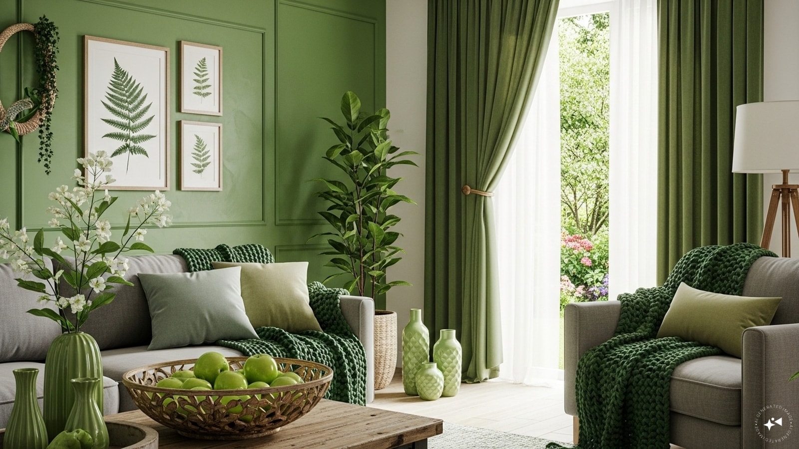 Green Use: Green is a symbol of the wood element. It can be used in different parts of the house, such as walls, curtains, blankets, and decorative objects. Green Use: Green is a symbol of the wood element. It can be used in different parts of the house, such as walls, curtains, blankets, and decorative objects.