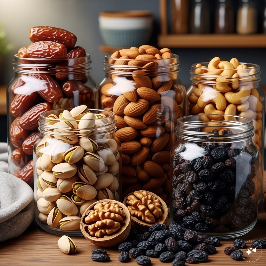 dry fruits dates almonds pista raisins walnuts dry fruits dates almonds pista raisins walnuts