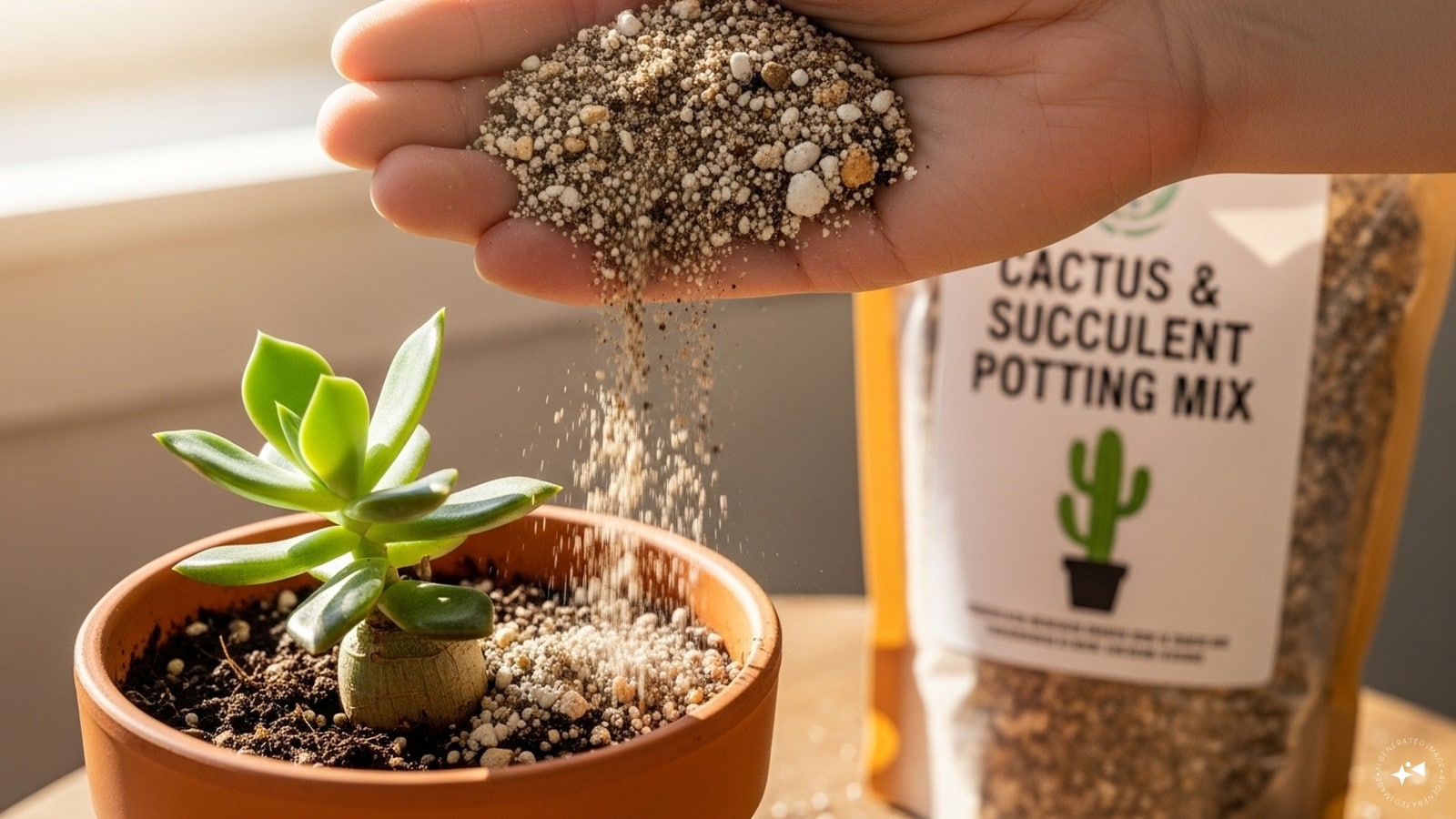  Use Well-Draining Soil: Opt for a succulent or cactus potting mix. You can also mix regular soil with sand or perlite to improve drainage.