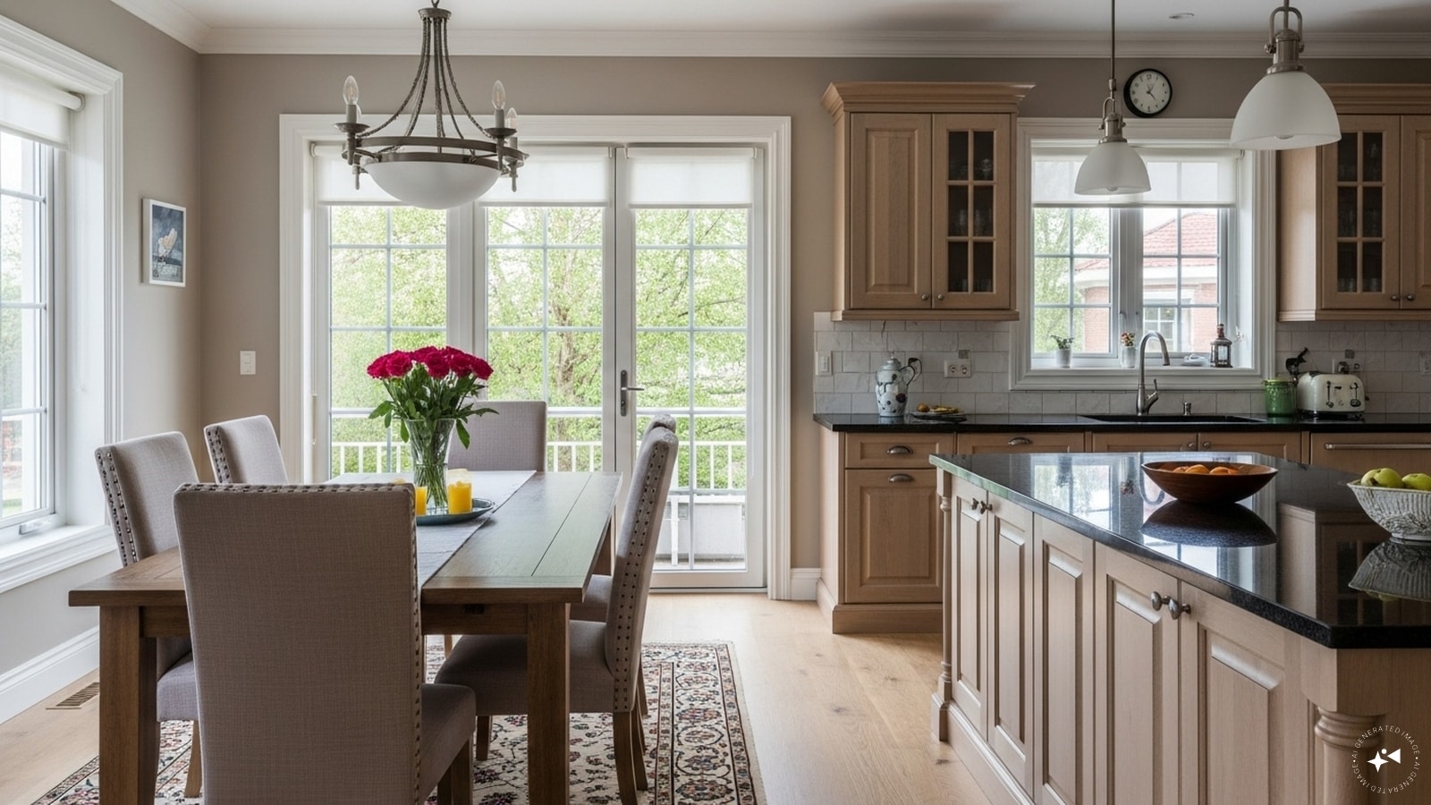 Dining Area and Kitchen: The dining area is associated with family unity and prosperity. (Pro tip: The shape of the dining table should be round or square and is considered auspicious. Do not use broken chairs or dining tables. The stove and sink in the kitchen should not be directly opposite each other. As the clash of fire and water creates an imbalance.