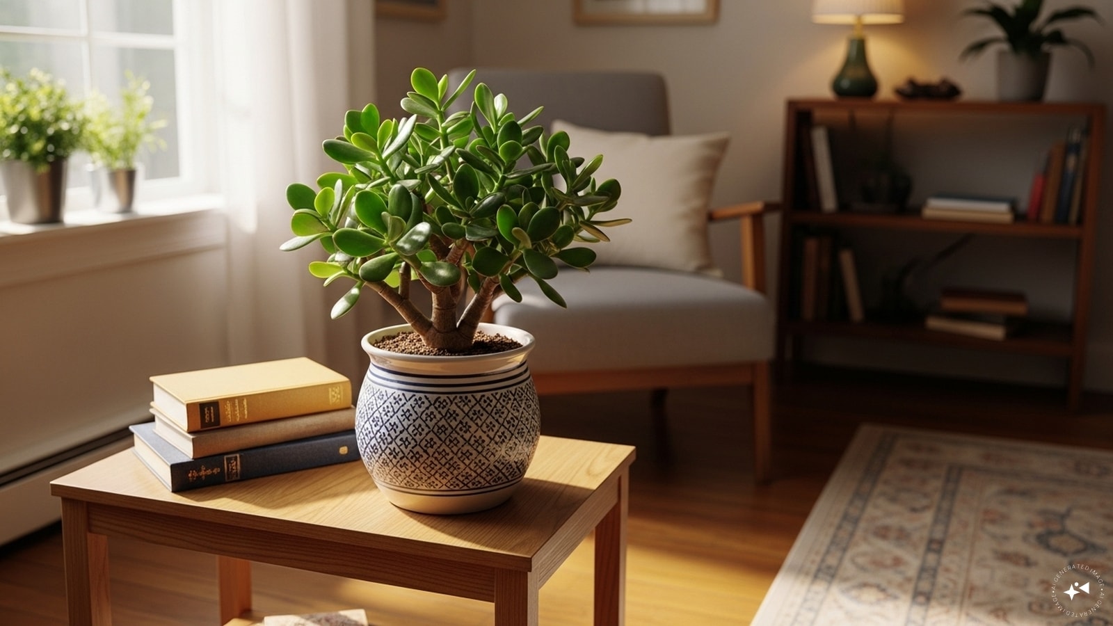 Jade Plant: This plant is associated with success and wealth growth. (AI generated image) Jade Plant: This plant is associated with success and wealth growth. (AI generated image)