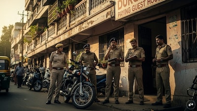 An AI-generated image to represent the police/crime scene (News18)