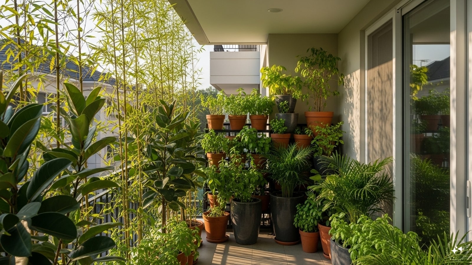 Remedies: Plant plants like tall bamboo, basil, areca palm, or ficus outside your house. In the direction of negative energy (the side where the neighbor lives), keep more dense plants. You can make a wall of pots in the balcony, which will act as an energy barrier. Remedies: Plant plants like tall bamboo, basil, areca palm, or ficus outside your house. In the direction of negative energy (the side where the neighbor lives), keep more dense plants. You can make a wall of pots in the balcony, which will act as an energy barrier.