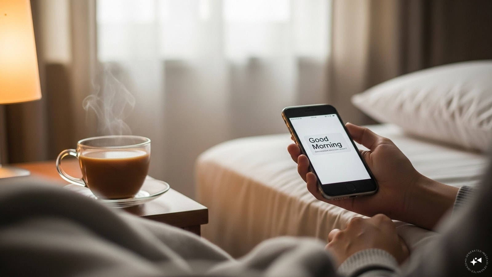 The ‘Good Morning’ Text Before Chai/Black Coffee: If they send you a cute good morning text before their caffeine hits, it is real – a modern-day chivalry. (AI generated image) 