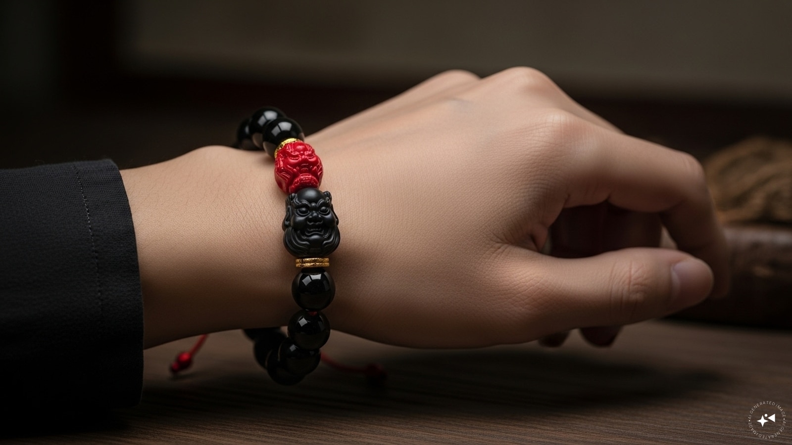 Left Hand: According to Feng Shui, the left hand is called the "Receiving Hand". This means that when you wear the bracelet on the left hand, it attracts wealth, good luck, and positive energy into your life. Wear the bracelet on the left hand to increase wealth, love in relationships, and opportunities in your life. (AI generated image) Left Hand: According to Feng Shui, the left hand is called the "Receiving Hand". This means that when you wear the bracelet on the left hand, it attracts wealth, good luck, and positive energy into your life. Wear the bracelet on the left hand to increase wealth, love in relationships, and opportunities in your life. (AI generated image)