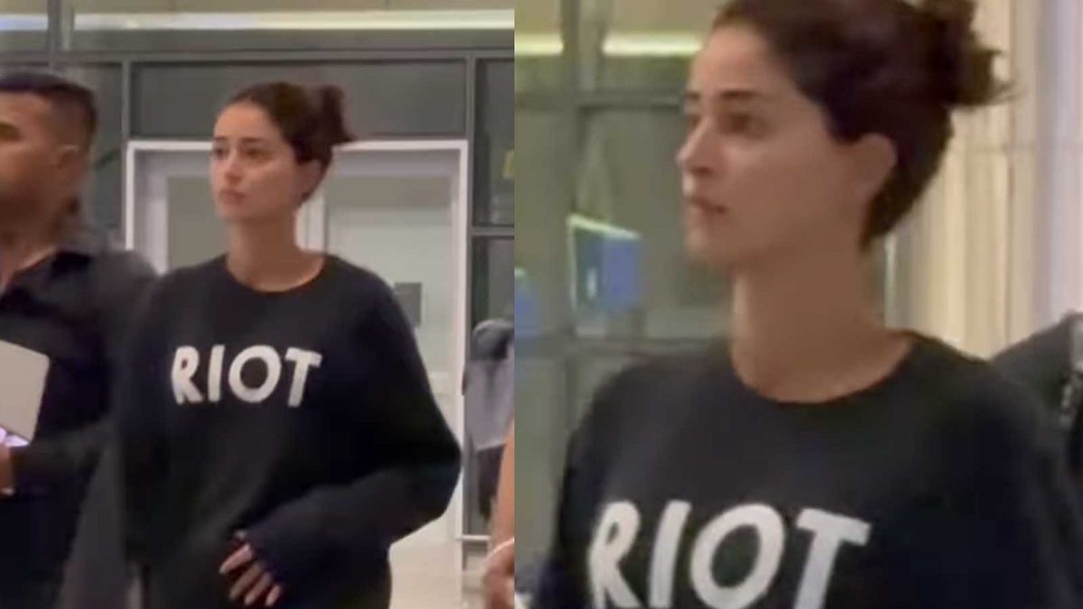 Ananya Panday Spotted at Airport with Laptop