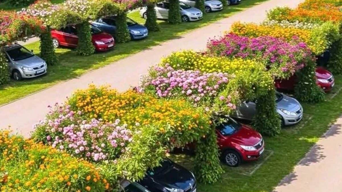Japan Transforms Parking Lots Into Floating Gardens