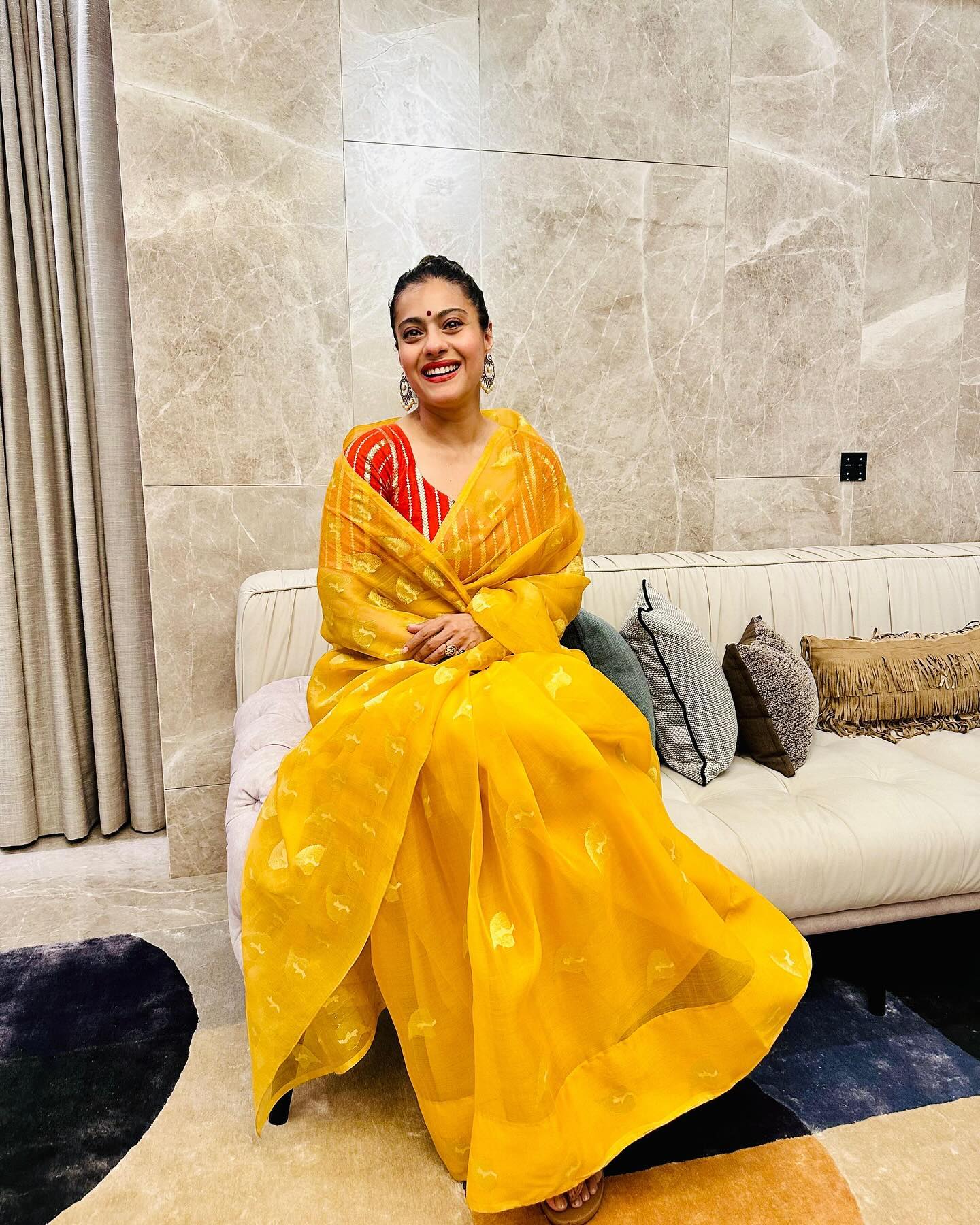 Kajol-approved Saree Blouse Designs For Festive Season Kajol-approved Saree Blouse Designs For Festive Season