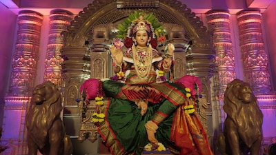 Celebrate Navratri 2025 with devotion by offering the right bhog to each of Goddess Durga's 9 avatars. (Image: Shutterstock) 