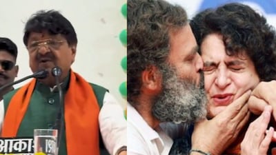  Rahul and Priyanka Gandhi during Bharat Jodo Yatra 