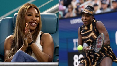 Serena Williams (left) and Venus Williams (AFP/AP)