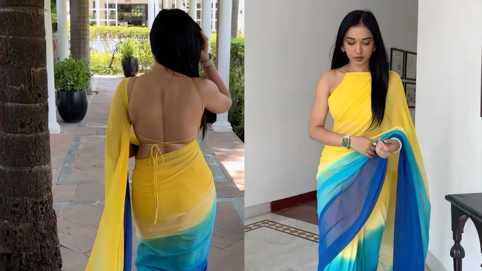 Bigg Boss 19 Tanya Mittal Inspired Saree Blouse Designs For Festive Season Bigg Boss 19 Tanya Mittal Inspired Saree Blouse Designs For Festive Season