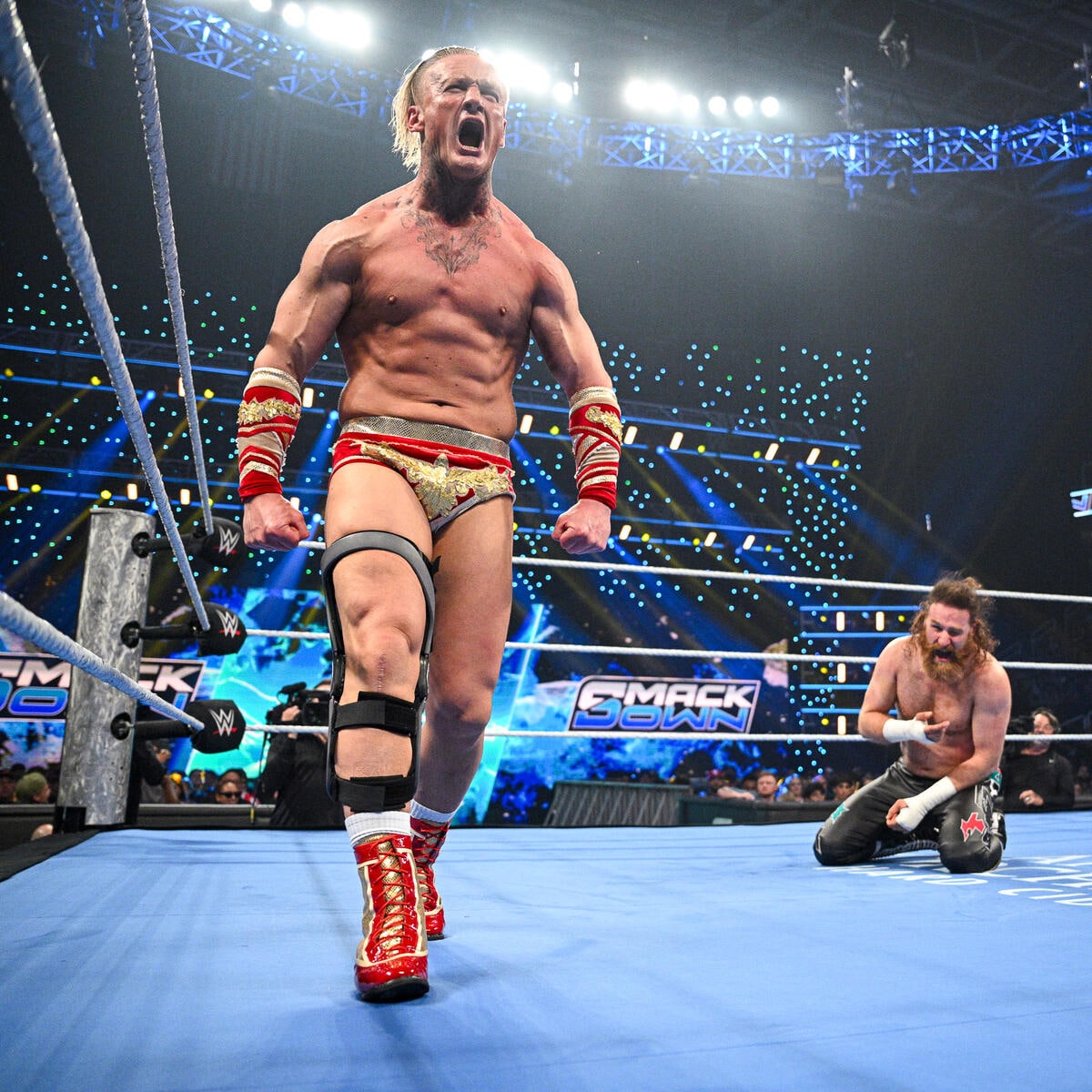 Ijla Drugovic got the better of Sami Zayn in the bout for the US title. (WWE) Ijla Drugovic got the better of Sami Zayn in the bout for the US title. (WWE)
