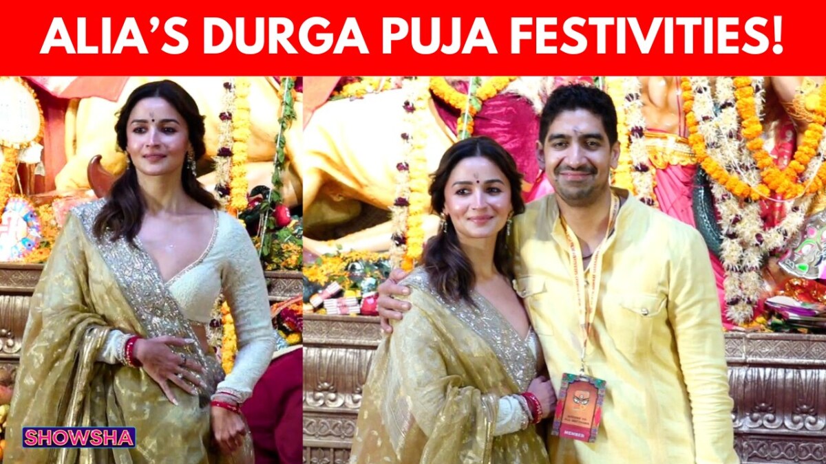 Alia Bhatt Celebrates Durga Puja with Ayan Mukerji