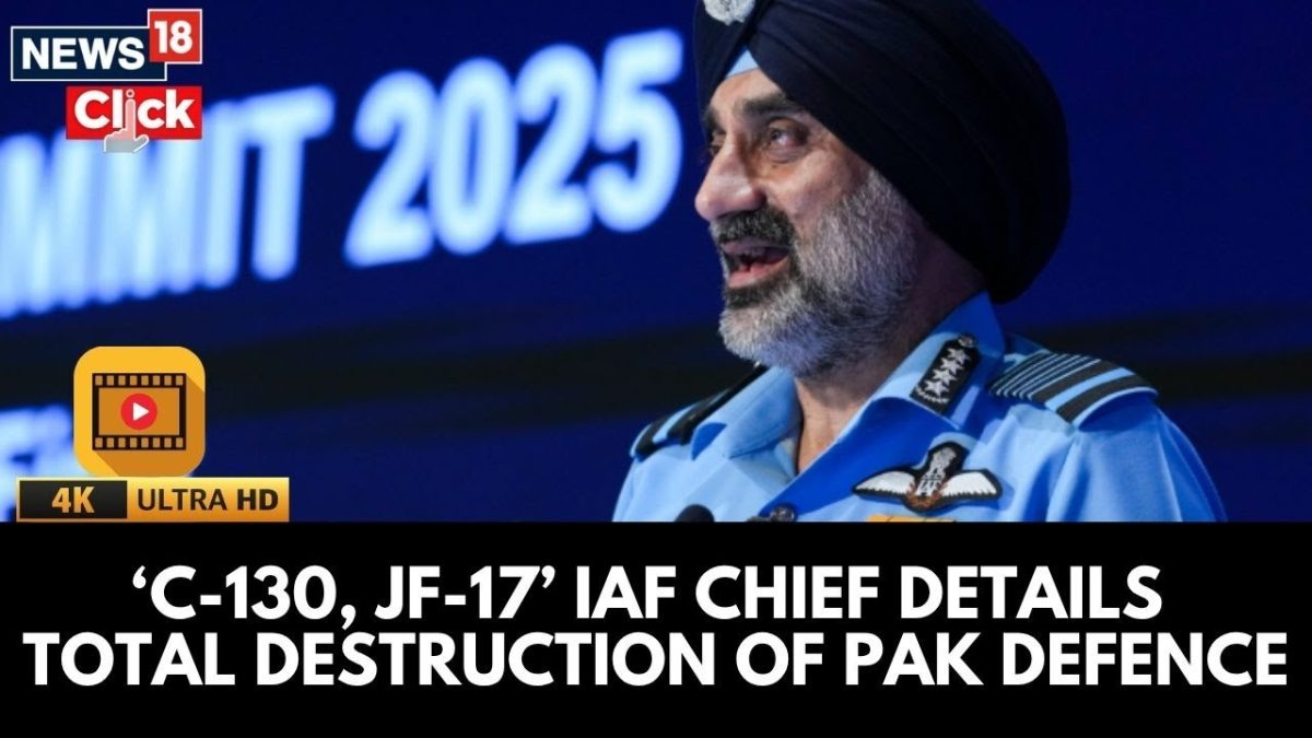 IAF Chief Says Indian Forces Destroyed 4-5 Pakistani F-16 Jets During Operation Sindoor | 4K |News18