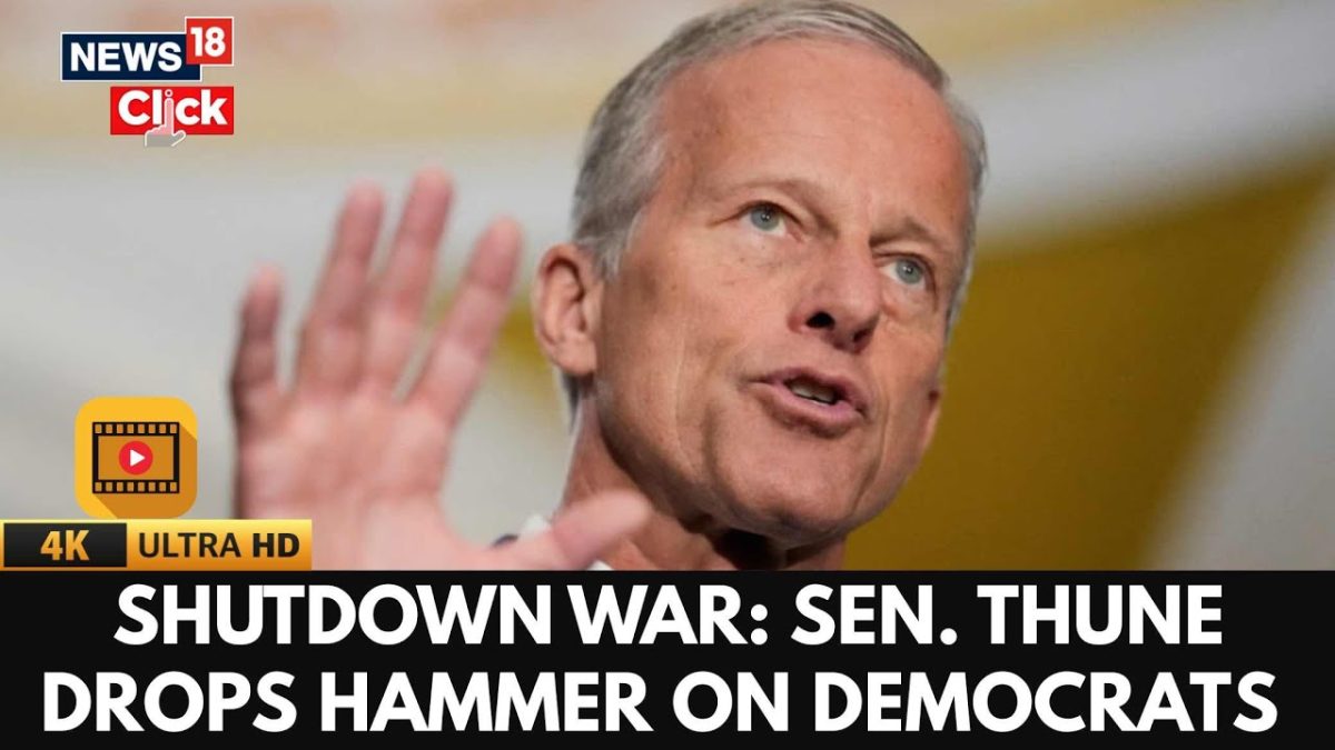 US Govt Shutdown | Senate Majority Leader John Thune Blames Democrats ...