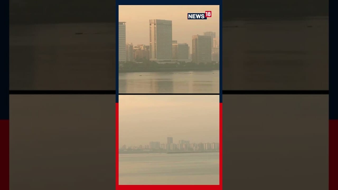Visibility Drops At Marine Drive In Mumbai As Layer Of Haze Lingers In Air Today Morning | N18S