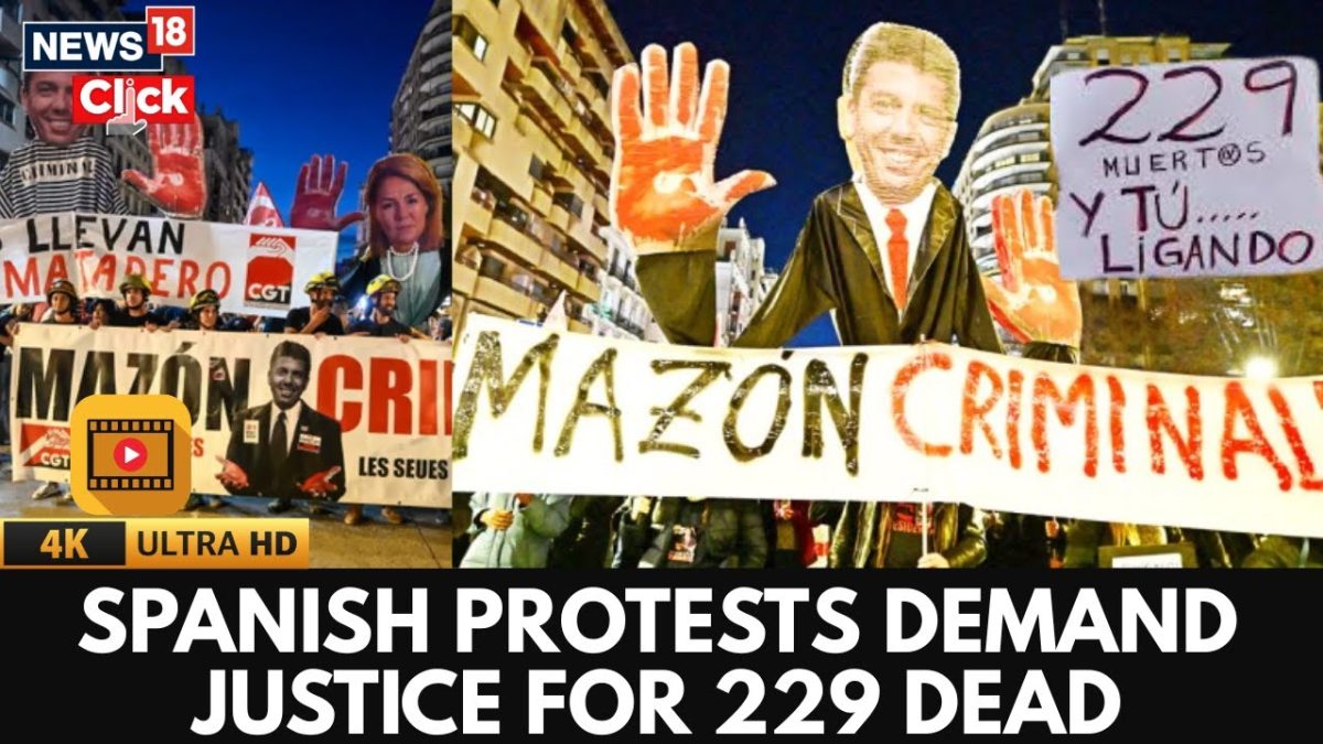 Spain Protests: People Rally In Valencia Demanding Carlos Mazon Resign Over Flash Flood Tragedy | 4K