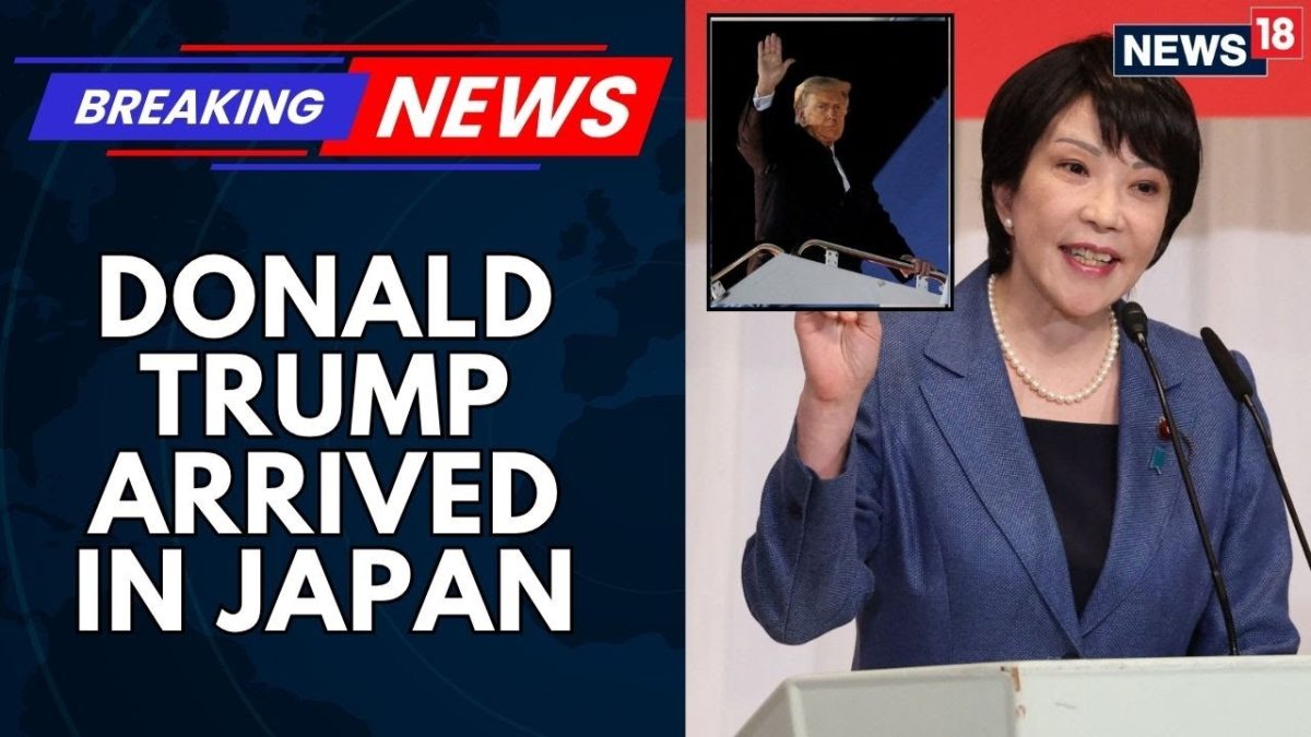 Donald Trump Arrived In Japan Where He’ll Meet New Prime Minister Sanae Takaichi For The First Time