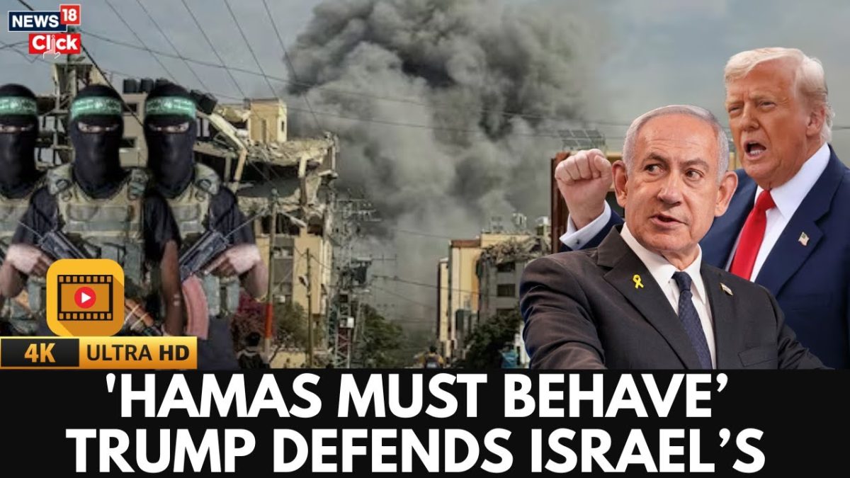 Israel Strikes Gaza: Trump Defends Israel, Says ‘Hamas Must Behave’ | Gaza Peace Pact Broken | 4K