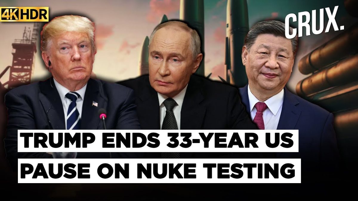 "Because Of Others..." Trump Orders 'Immediate' Resumption Of US Nuclear Weapons Testing | 4K