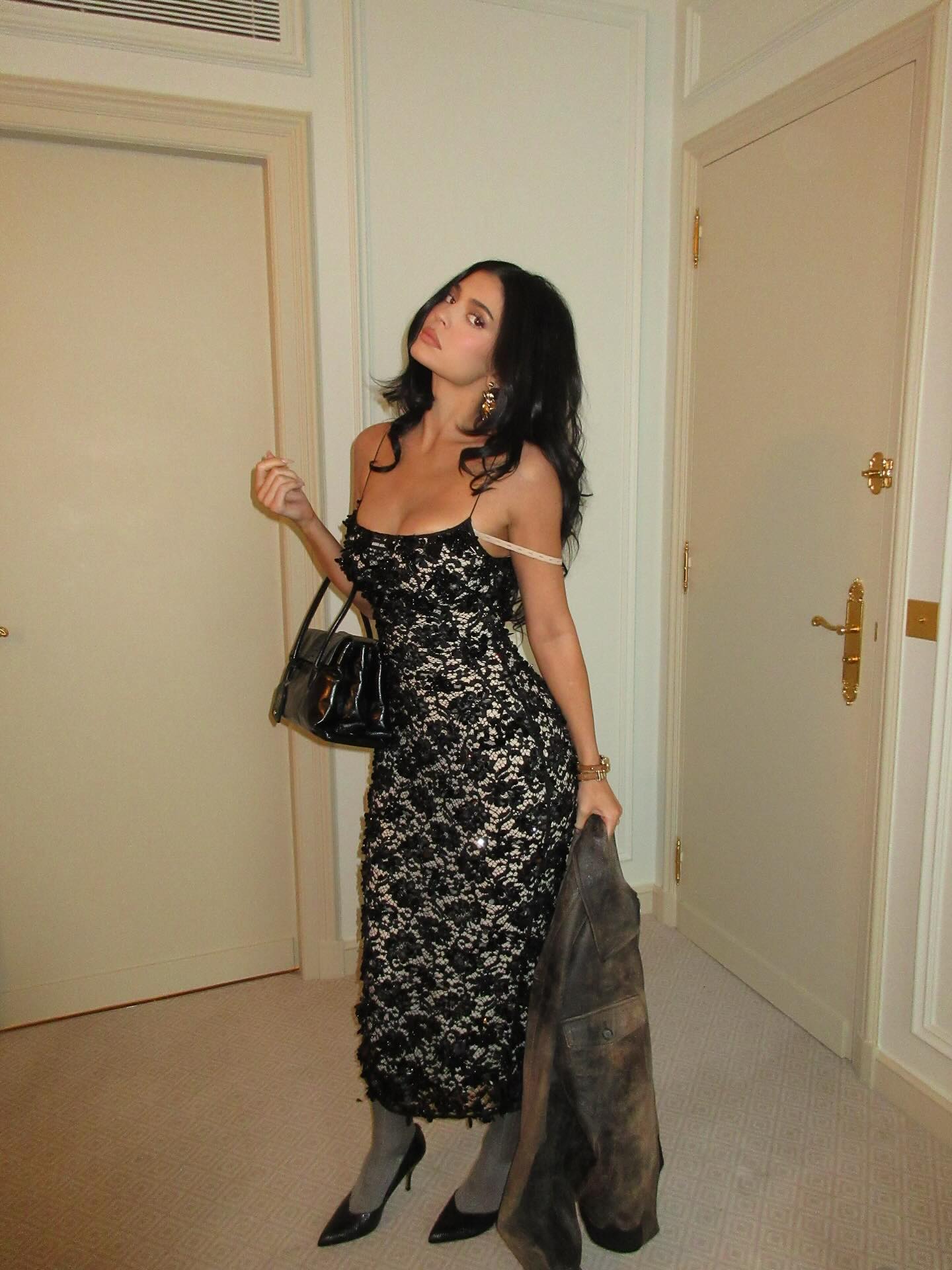chinese dress ladies Kylie Jenner Black Mermaid 2022 Dress