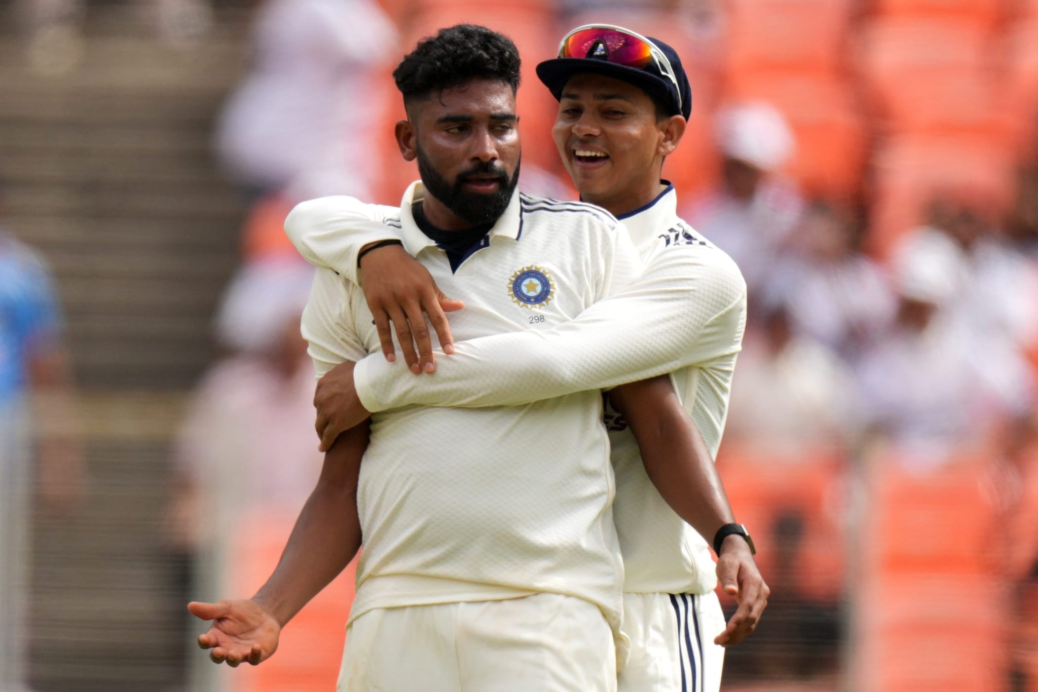 Siraj is also the second-highest wicket-taker this year in Tests, only behind Zimbabwe’s Blessing Muzarabani, who has 36 wickets this year to his name. Siraj is also the second-highest wicket-taker this year in Tests, only behind Zimbabwe’s Blessing Muzarabani, who has 36 wickets this year to his name.