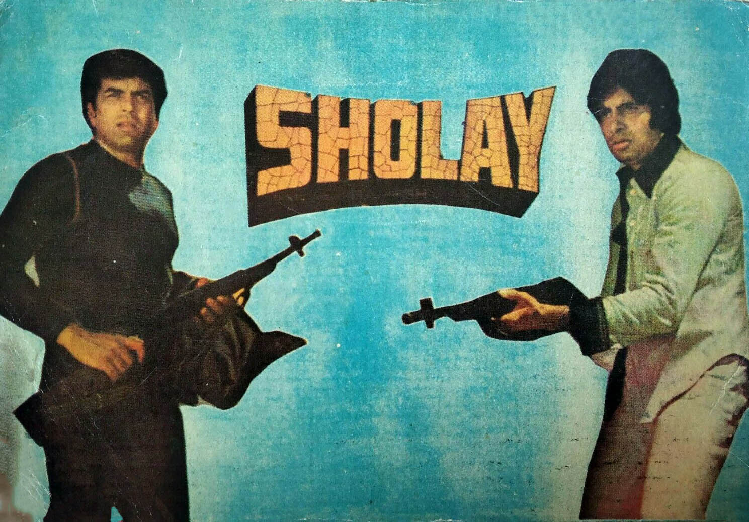 Released in 1975, this film offered a larger-than-life cinematic experience and featured Bollywood giants like Amitabh Bachchan, Dharmendra, Sanjeev Kumar, Hema Malini and Amjad Khan, among others. Released in 1975, this film offered a larger-than-life cinematic experience and featured Bollywood giants like Amitabh Bachchan, Dharmendra, Sanjeev Kumar, Hema Malini and Amjad Khan, among others.