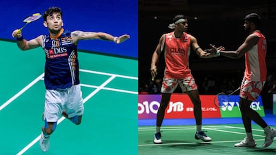 Lakshya Sen and Satwik-Chirag in action (X)
