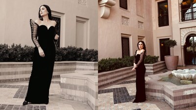 chinese dress ladies Kareena Kapoor Kaftan Dress  Label DC