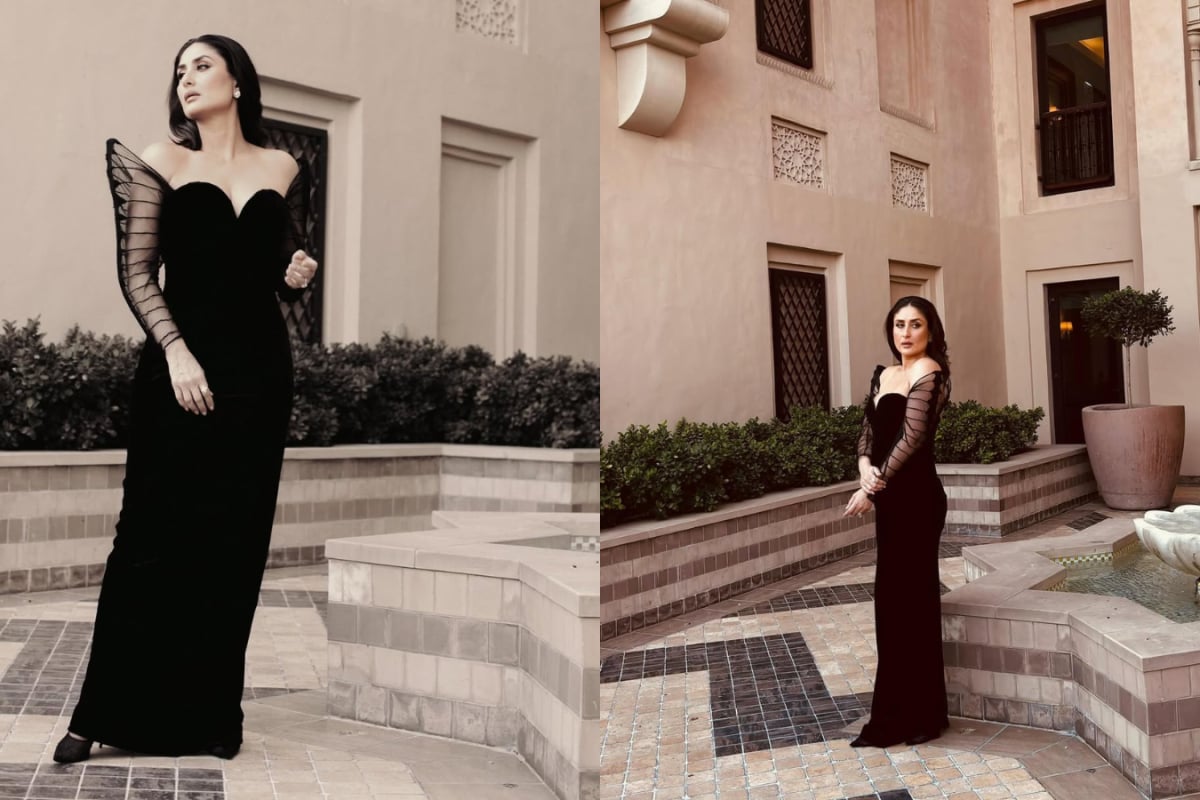 Kareena Kapoor Khan Exudes Timeless Glamour In A Black Rahul Mishra Gown Styled By Rhea Kapoor