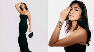 Mrunal Thakur Turns Heads in Elegant Black Look at Bvlgari’s Mumbai Showcase