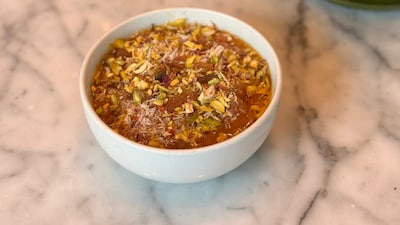 Recipes for Dussehra (In frame: Moong Dal Halwa recipe by Kutubuddin Sheikh, Sous Chef Courtyard By Marriott Pune Chakan)